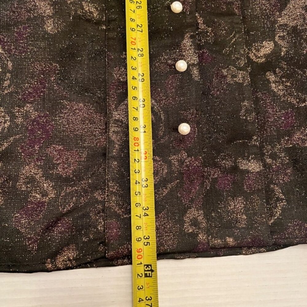 Batsheva Bella BNWOTmetallic jacquard midi skirt 6 - Picture 11 of 15